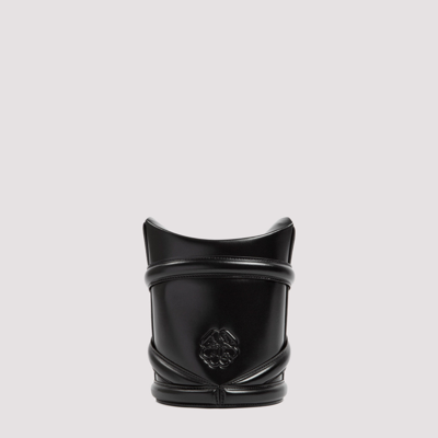 Shop Alexander Mcqueen Curve Small Bag In Black