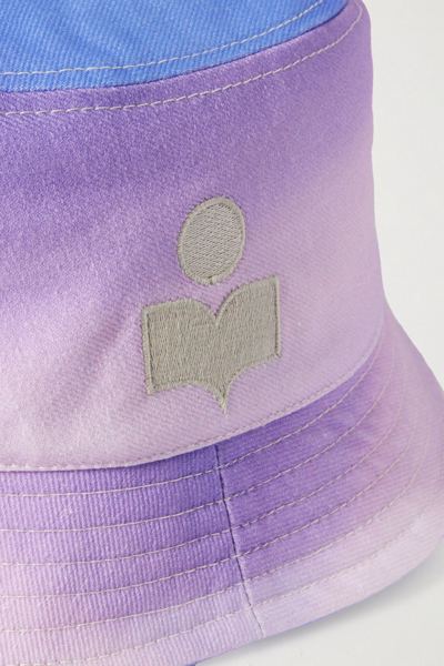 Shop Isabel Marant Haley Ombrã© Logo Bucket Hat In Multiple Colors