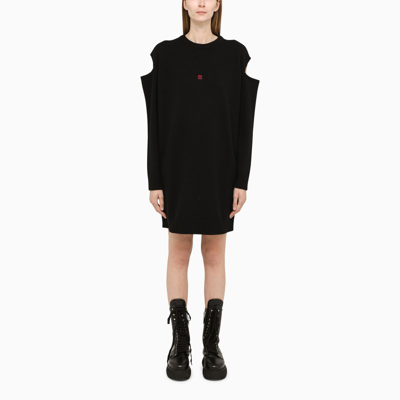 Shop Givenchy | Black Wool And Cashmere Knit Dress