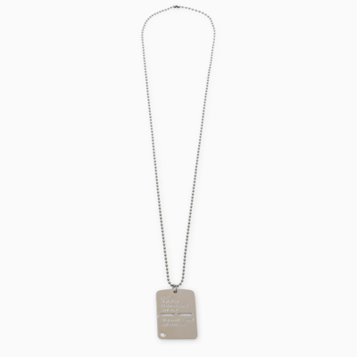 Shop 1017 A L Y X 9sm Silver Military Tag Necklace In Metal