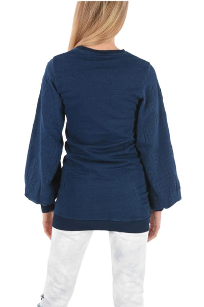 Shop Philipp Plein Women's Blue Other Materials Sweatshirt