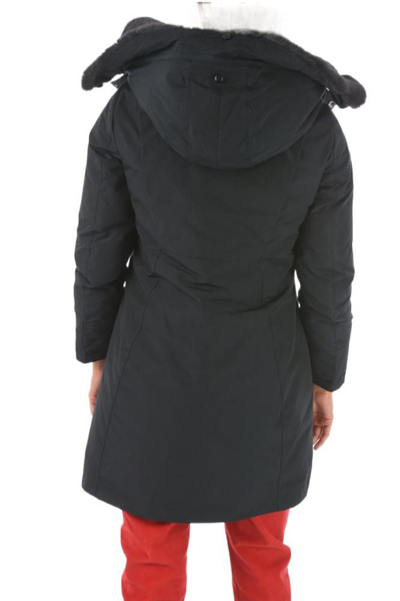 Woolrich Boulder Faux Fur Parka In Blue