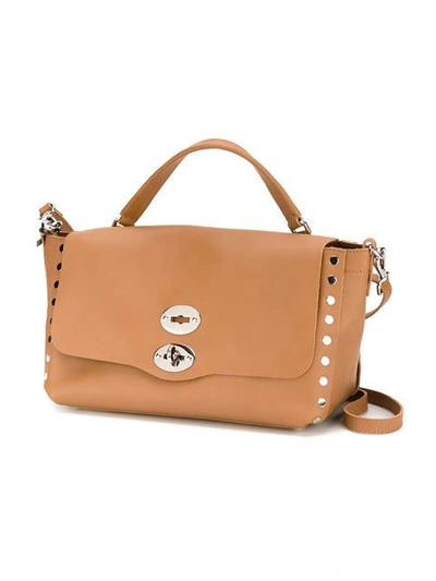 Shop Zanellato Small Postina Satchel In Brown