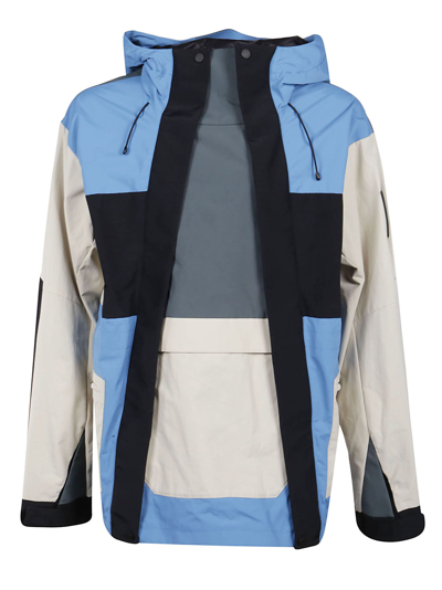Ambush Colour-block Hooded Jacket In Blue