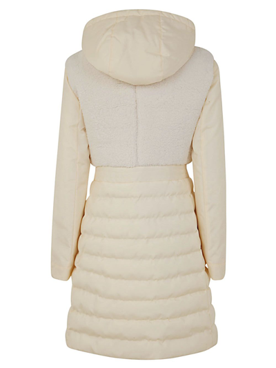 Shop Love Moschino Women's White Other Materials Outerwear Jacket