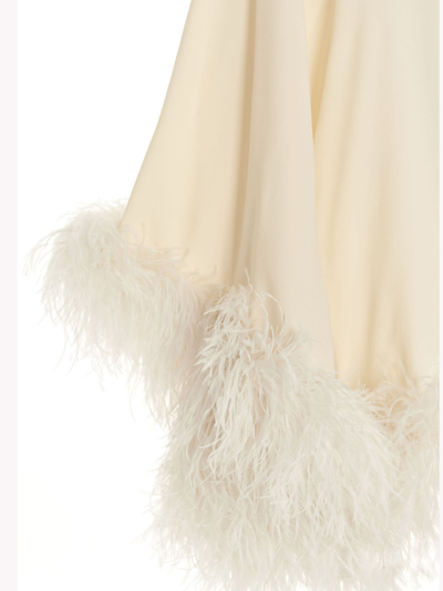 Shop Taller Marmo Feathered Ubud Dress In White