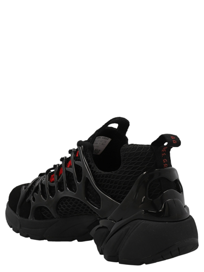 44 Label Group Panelled-design Low-top Sneakers In Black