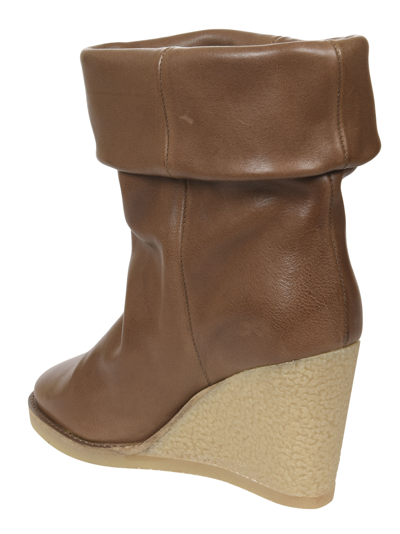 Shop Isabel Marant Totam Wedge Boots In Brown