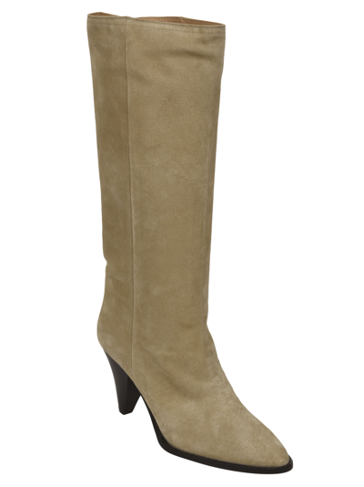 Shop Isabel Marant Rouxy Slouchy Boots In Beige