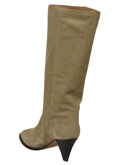 Shop Isabel Marant Rouxy Slouchy Boots In Beige