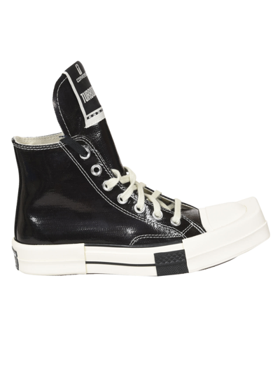 Shop Rick Owens Turbodrk Hi Sneakers In Black/white