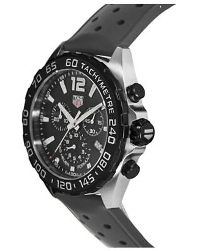 Pre-owned Tag Heuer Formula 1 Quartz Chronograph Black Men's Watch Caz1010.ft8024