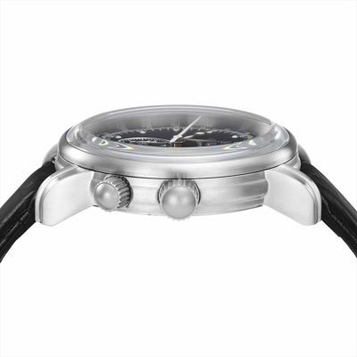 Pre-owned Zeppelin 100 Year Anniversary Model Black Dial 7640-2 Mens