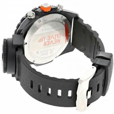 Pre-owned Luminox Bear Grylls Men's Watch Quartz Date Chronograph Black Rubber Strap 3741