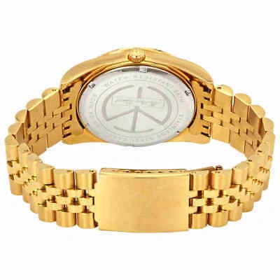 Pre-owned Mathey-tissot Mathey Ii Quartz Crystal Gold Dial Men's Watch H710pdi