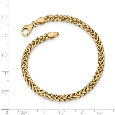 Pre-owned Superdealsforeverything Real 14kt Yellow Gold Polished Fancy Link Bracelet; 7.5 Inch