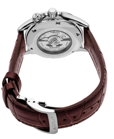 Pre-owned Seiko Alpinist Green Dial Brown Leather Strap Spb121j1 (warranty &fedex 2 Day)