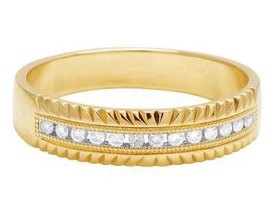 Pre-owned Jewelry Unlimited Ladies/mens 14k Yellow Gold Real Diamond Flower Trio Bridal Ring Set 1.1ct 8mm In G-h