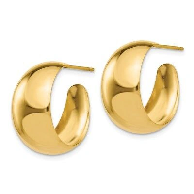 Pre-owned Superdealsforeverything Real 14kt Yellow Gold Small Hoop Earrings