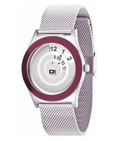 Pre-owned 01 The One Genuine  Spinning Wheel An06g07 Cool Design Fashion Watch Mesh Band