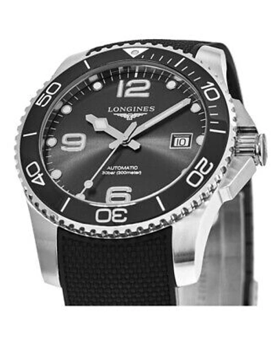 Pre-owned Longines Hydroconquest Automatic Black Ceramic Men's Watch L3.781.4.56.9