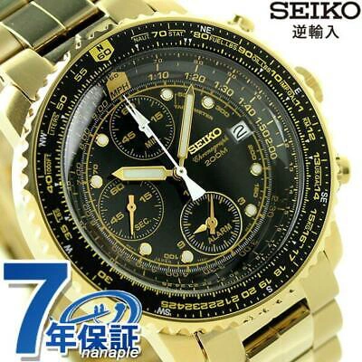 Pre-owned Seiko Quartz Chronograph Sna414p1 (sna414pc) Watch Black X Gold  Watch | ModeSens