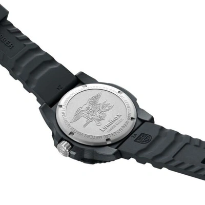 Pre-owned Luminox Men's Watch Navy Seal Swiss Quartz Rotating Bezel Black Dial Strap 3615
