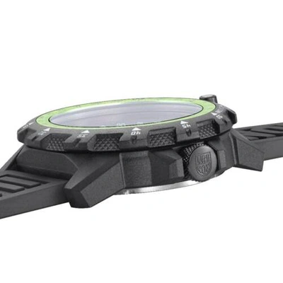 Pre-owned Luminox Men's Watch Commando Raider Compass Beige Dial Black Rubber Strap 3321