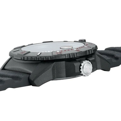 Pre-owned Luminox Men's Watch Navy Seal Swiss Quartz Rotating Bezel Black Dial Strap 3615