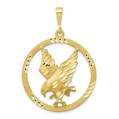 Pre-owned Superdealsforeverything Real 10kt Yellow Gold Eagle Charm