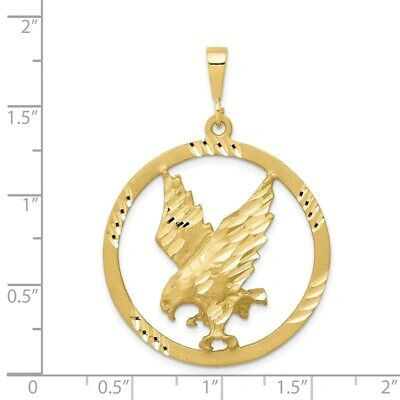 Pre-owned Superdealsforeverything Real 10kt Yellow Gold Eagle Charm