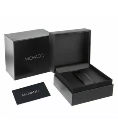 Pre-owned Movado Brand  Women's Collection Gold-tone Black Dial Watch 0607228