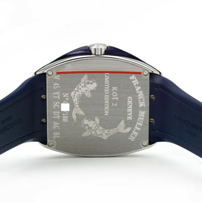 Pre-owned Franck Muller Vanguard Koi Gen 2 Wristwatch V45 Yt Sc Dt Ac Bl Koi 2 Limited