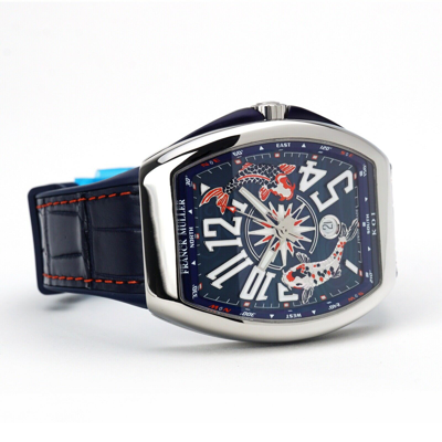 Pre-owned Franck Muller Vanguard Koi Gen 2 Wristwatch V45 Yt Sc Dt Ac Bl Koi 2 Limited