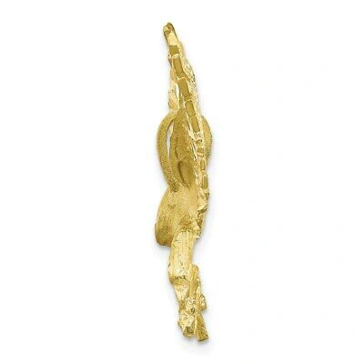 Pre-owned Superdealsforeverything Real 10kt Yellow Gold Eagle Charm