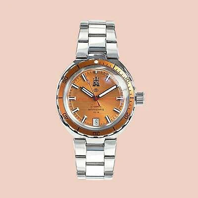 Pre-owned Vostok Amphibian Neptune 960895 Russian Diver Automatic Wristwatch Usa Seller