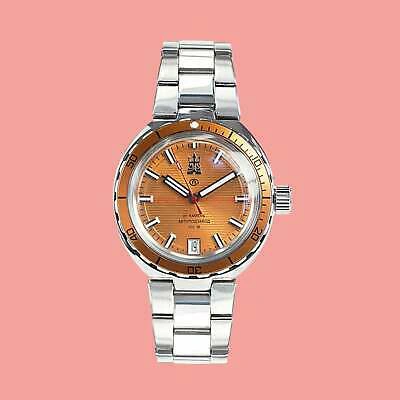 Pre-owned Vostok Amphibian Neptune 960895 Russian Diver Automatic Wristwatch Usa Seller