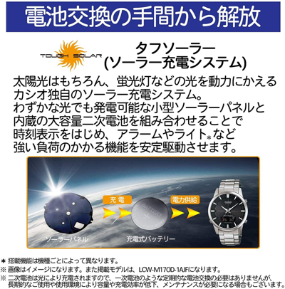 Pre-owned Casio Liw-m700d-1ajf Lineage Multiband 6 Solar Radio Men's Watch F/s