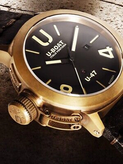 Pre-owned U-boat 7797 Classico Automatic Mens Watch 47mm 10atm