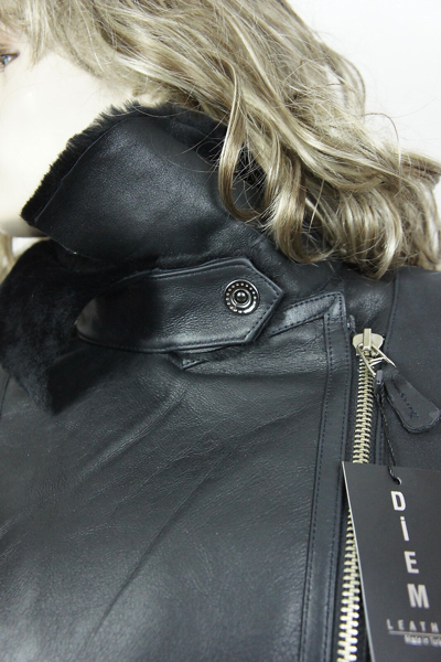 Pre-owned Victoria Cognac Women Genuine Sheepskin Shearling Leather Coat Jacket Oversized Xs-6xl In Brown