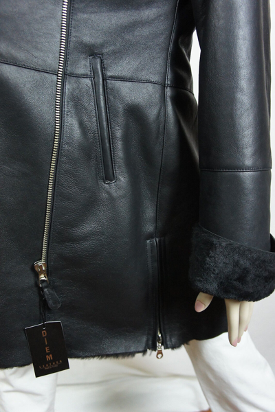 Pre-owned Victoria Cognac Women Genuine Sheepskin Shearling Leather Coat Jacket Oversized Xs-6xl In Brown