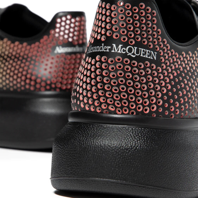Pre-owned Invicta Alexander Mcqueen Oversized Degrade Leather Sneakers Black-multi Authentic ✔