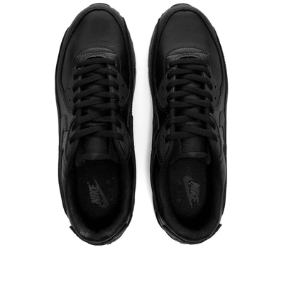 air max 90 triple black leather