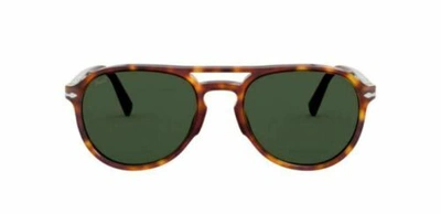 Pre-owned Persol 0po3235s 24/31 Havana/green Sunglasses