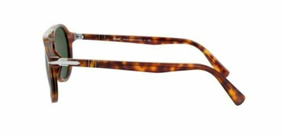 Pre-owned Persol 0po3235s 24/31 Havana/green Sunglasses