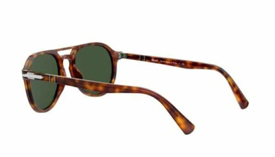 Pre-owned Persol 0po3235s 24/31 Havana/green Sunglasses