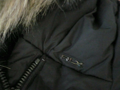 Pre-owned Ralph Lauren $598  Rlx Black Hooded Down Jacket Coat, Sz Xs