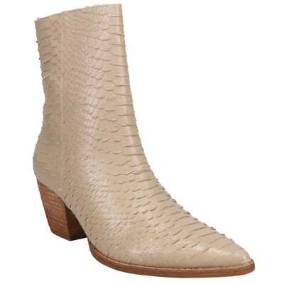 Pre-owned Matisse Caty-ivx Caty Pointed Toe Womens Boots Ankle Mid Heel 2-3" - Off In White