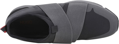 Pre-owned Hugo Boss Hugo By  Men's Hybrid Neoprene Slip On Sneaker Size 12 In Black