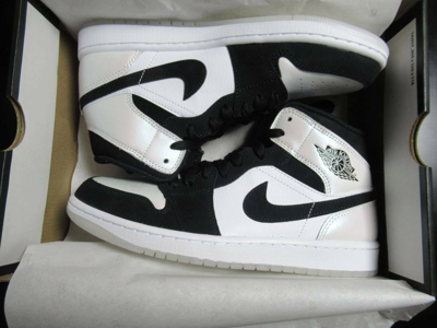Pre-owned Jordan Nike Air 1 Mid Omega Black White Dh6933-100 Men 